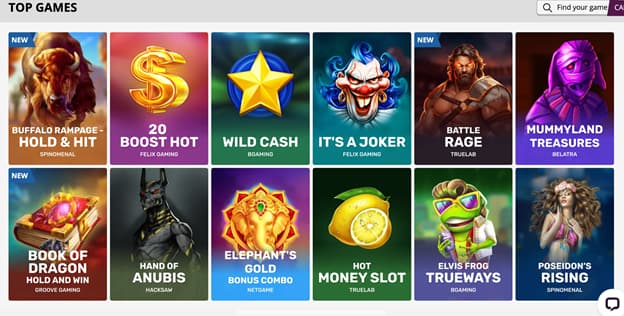 Playamo Casino Top Games