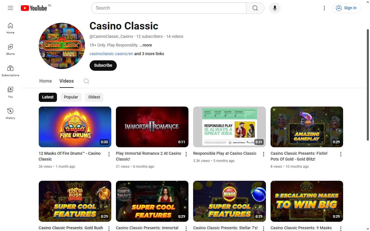 casino classic youtube