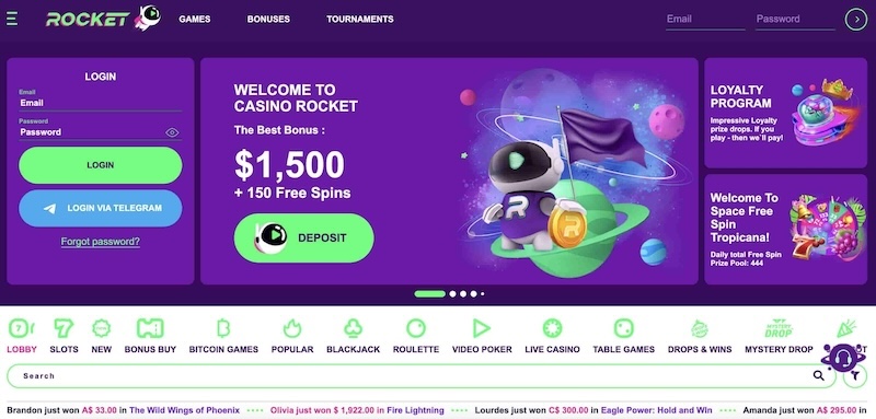 rocket casino reviews