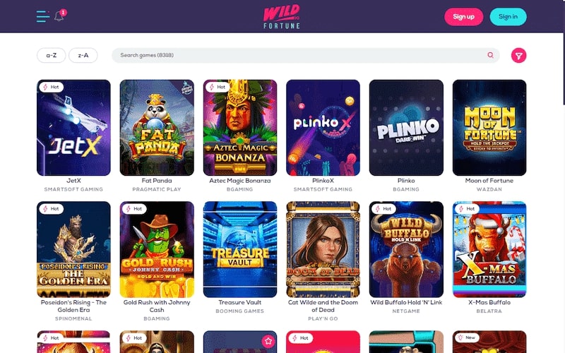 wildfortune casino games