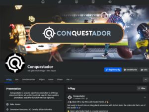 conquestador casino socials