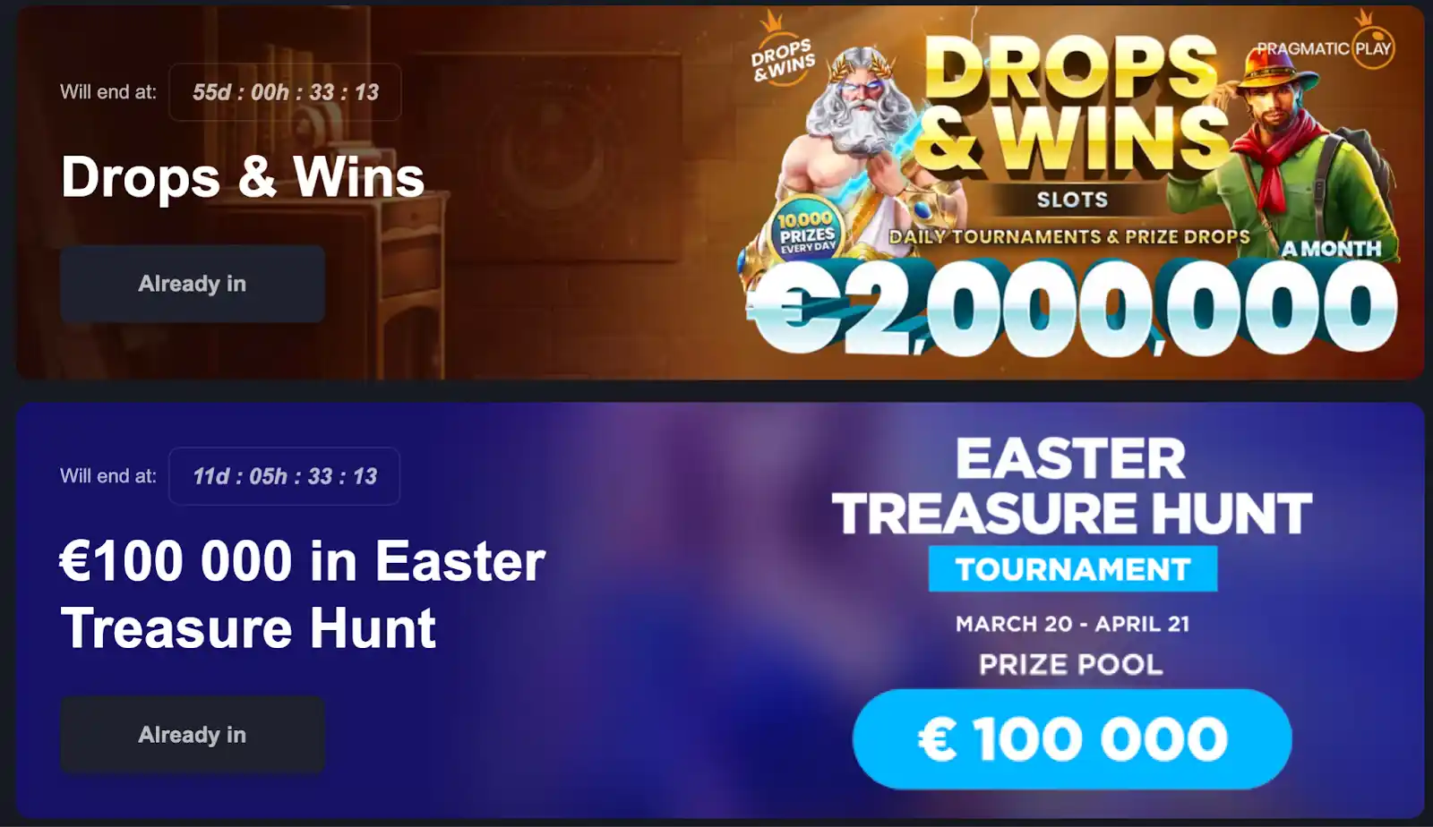 slotozen tournaments