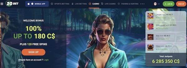 20bet casino review