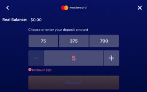 wonaco casino mastercard payment