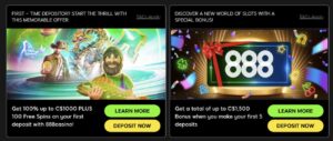 888 casino bonuses