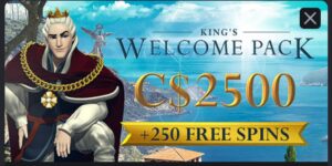 king billy welcome bonus