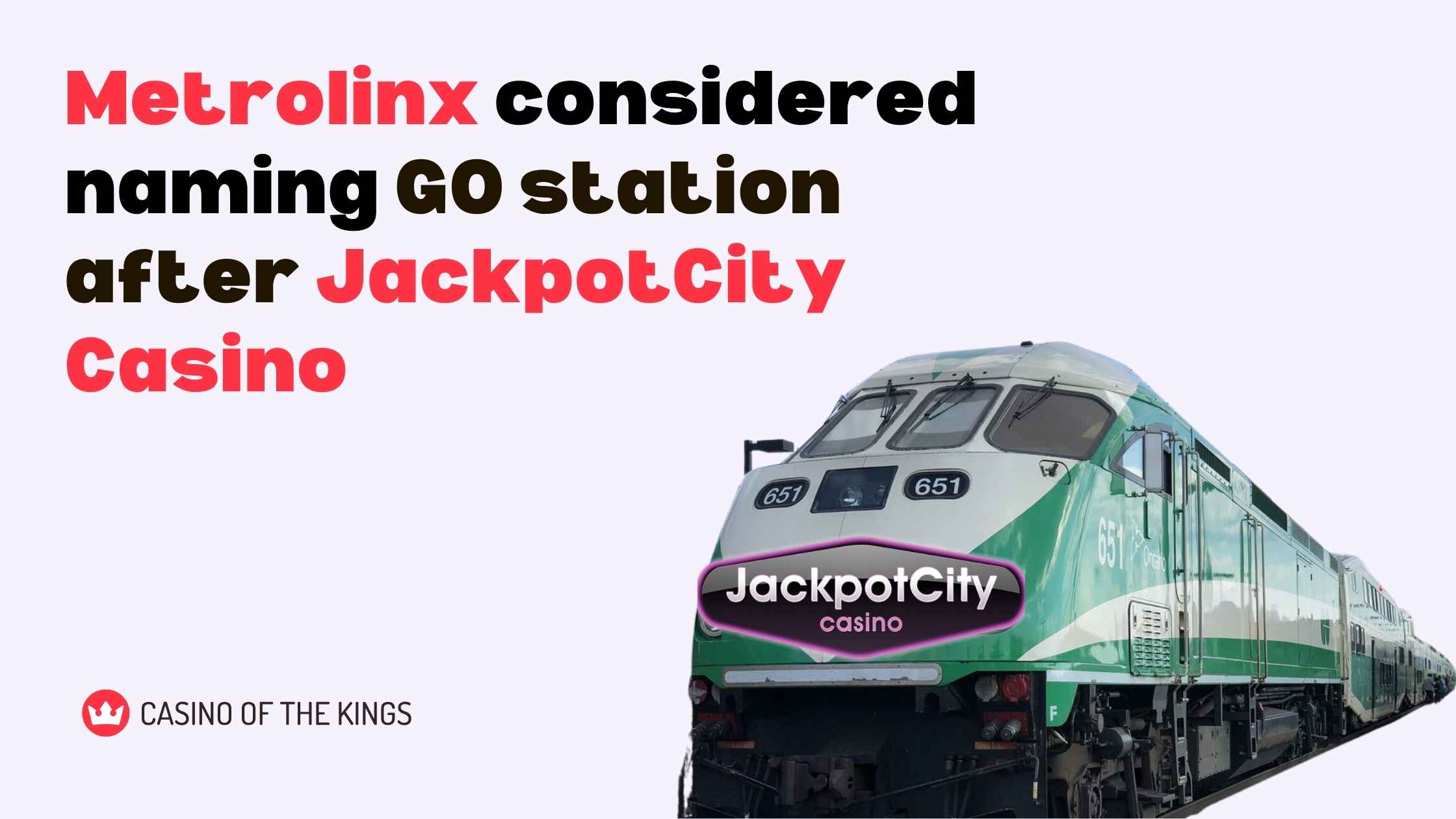 Metrolinx explored naming deal for GO station with JackpotCity Casino