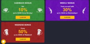 rolling slots casino bonuses