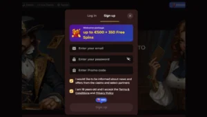 Register at Vincispin Casino
