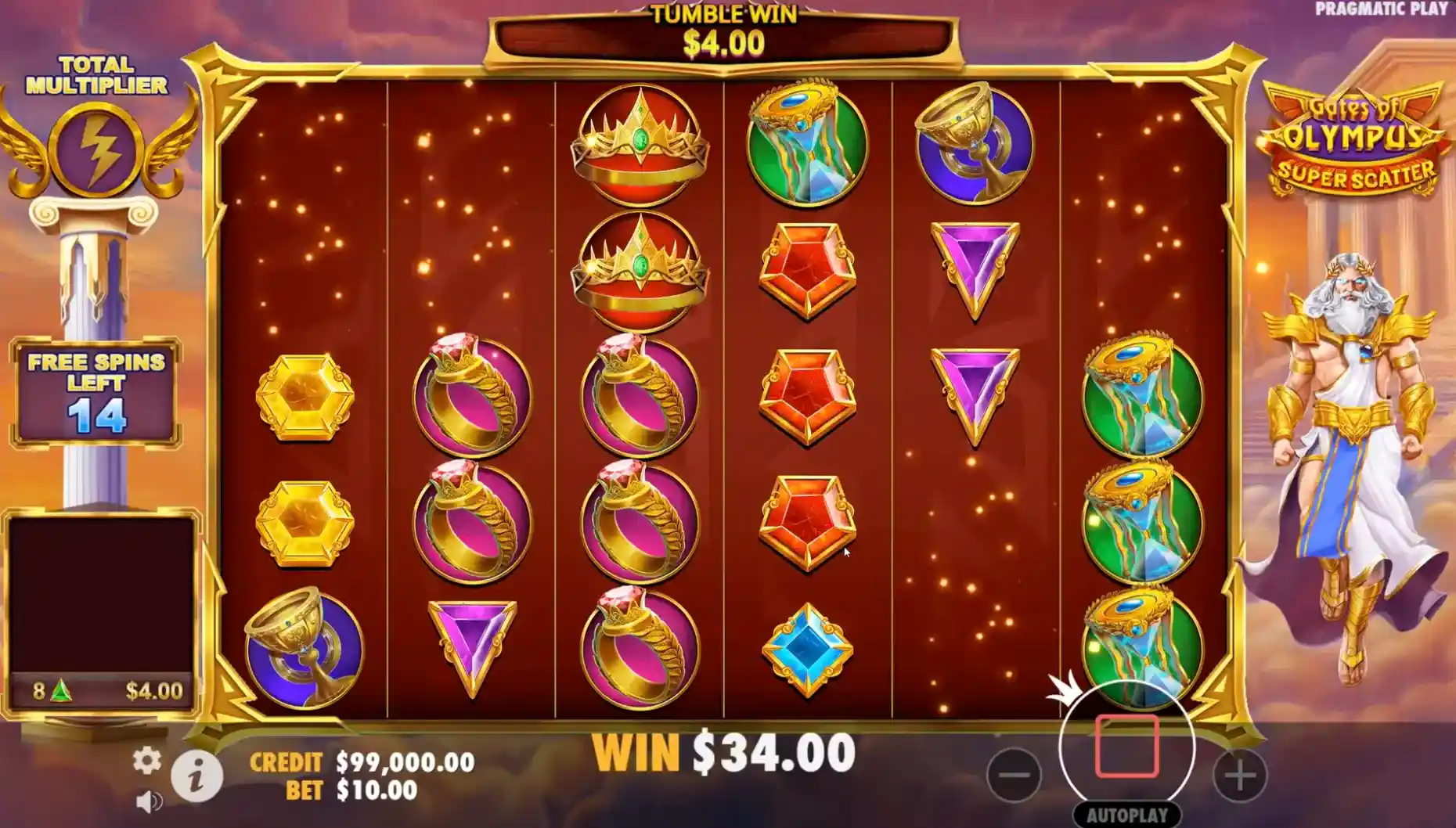 gates of olympus super scatter win