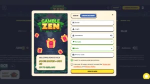 Register at Gamblezen Casino