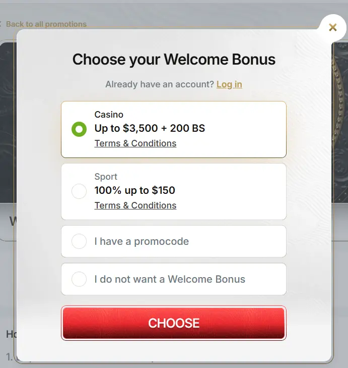 tooniebet casino registration