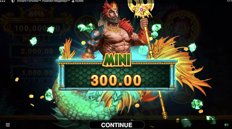ancient fortune poseidon megaways slot jackpot
