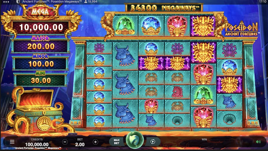 ancient fortune poseidon megaways slot