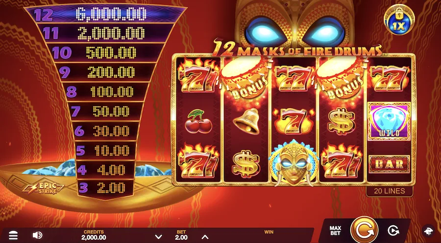 12 masks of fire drums review