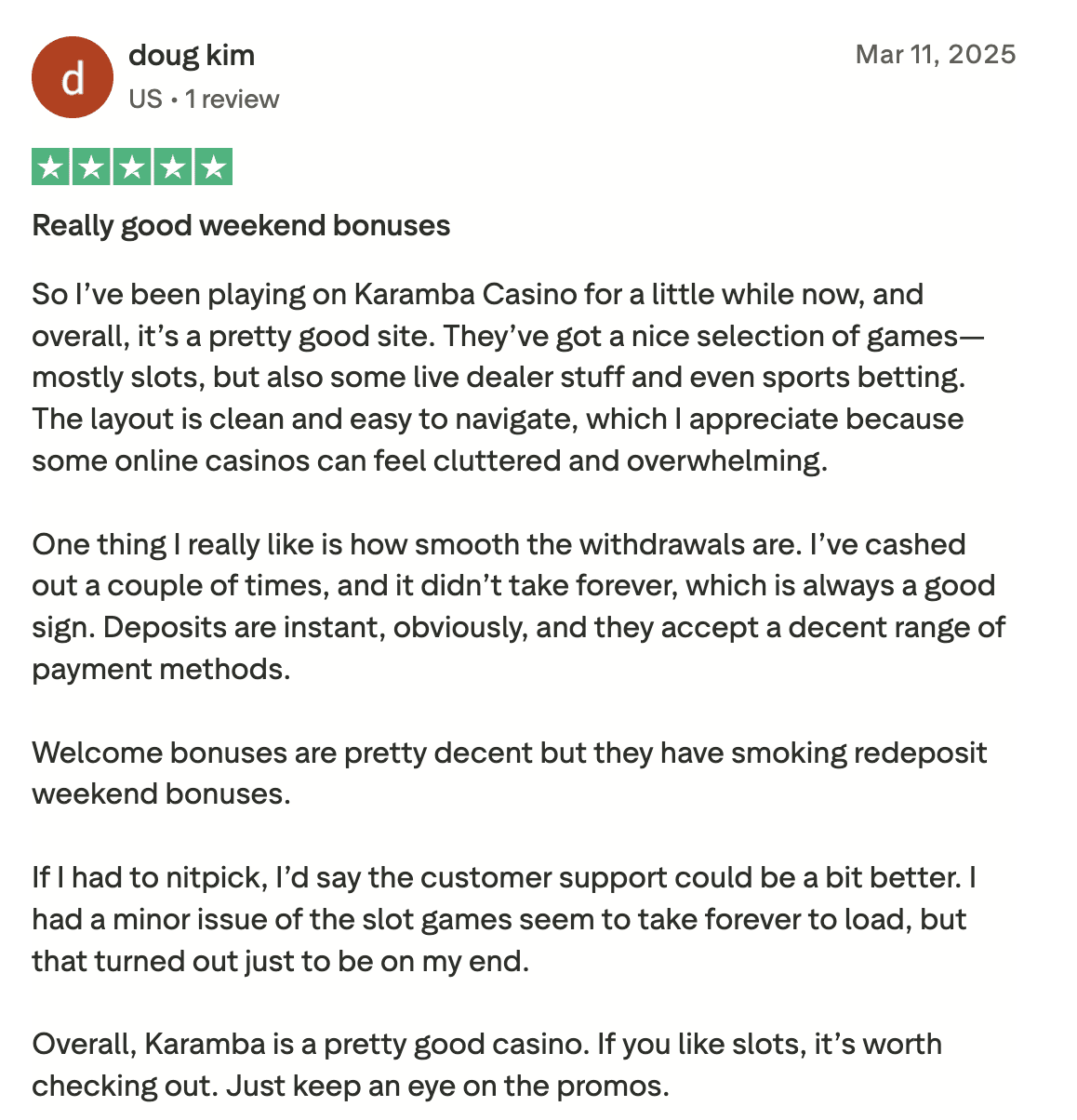 karamba casino review