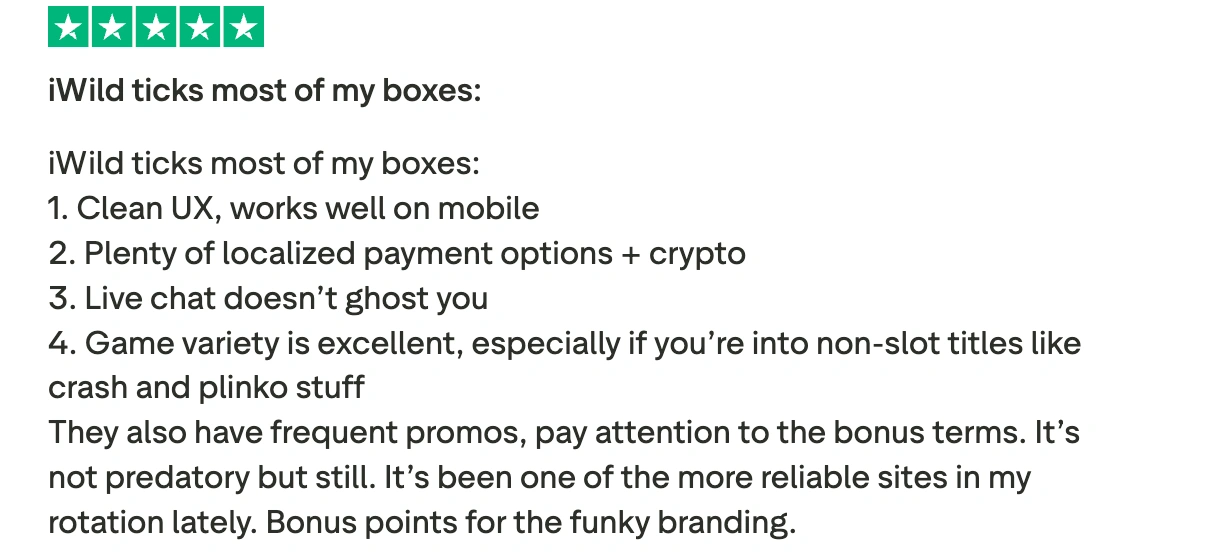 iwild casino reviews