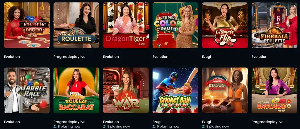snatch casino live games