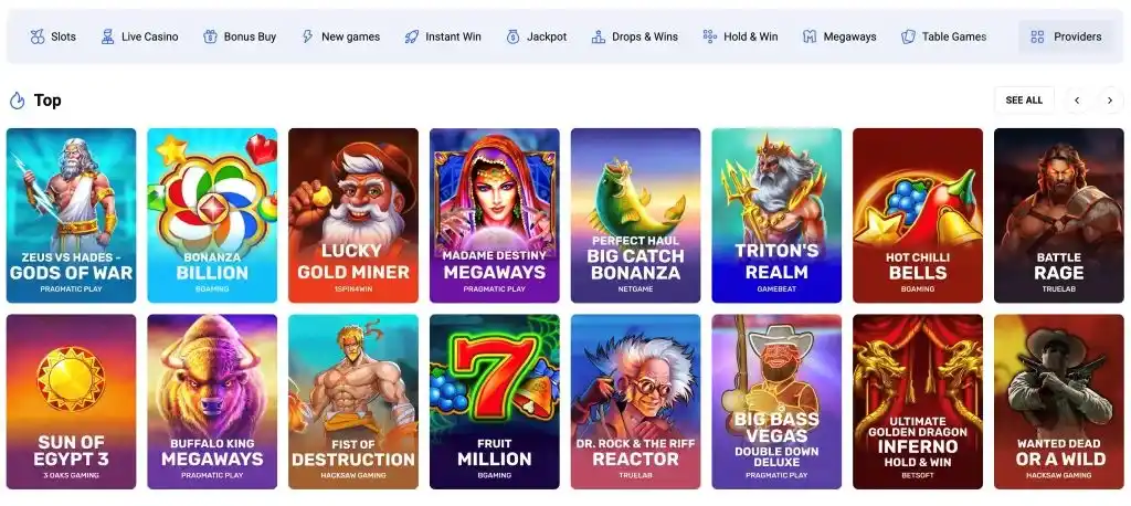koru casino games