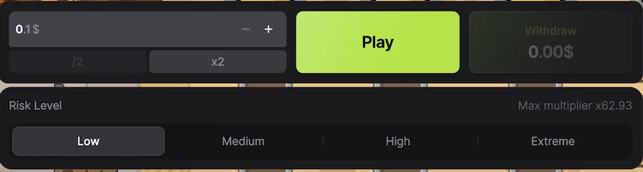 chicken vs train game bet limits