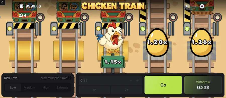 chicken vs train game review