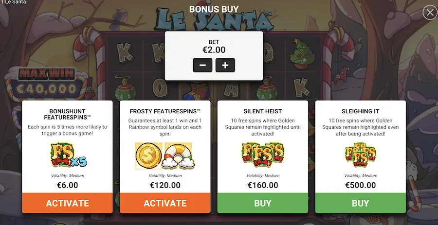 le santa slot bonus buy
