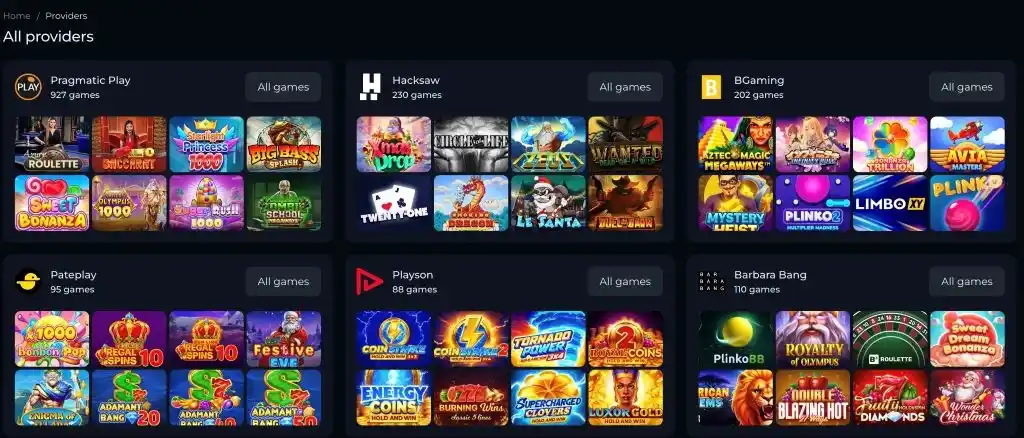 betico casino providers